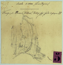 (N:24854) DINTORNI DI FIRENZE - MINUTA N. 4 (CA005662) Carte e stampe antiche: riproduzione a colori su carta (formato A4)