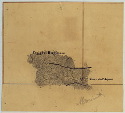 (N:24867) ORBETELLO E DINTORNI - DISEGNO 3 (CA005691) Carte e stampe antiche: riproduzione a colori su carta (formato A4)