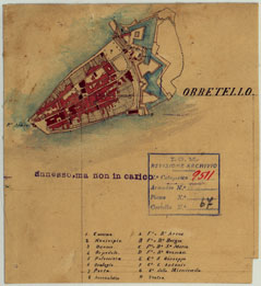 (N:24870) ORBETELLO E DINTORNI - DISEGNO 6 (CA005694) Carte e stampe antiche: riproduzione a colori su carta (formato A4)
