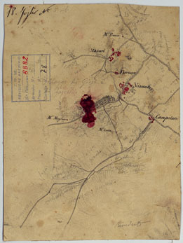 (N:24920) MINUTE ORIGINALI DI CAMPAGNA DELLE LEVATE AL 20.000 DELLA CARTA  DEL REAME DI NAPOLI ANNESSI GRAFICI E SCHIZZI DI NESSUN VALORE - FOGLIO 5 (CA006396) Carte e stampe antiche: riproduzione a colori su carta (formato A4)
