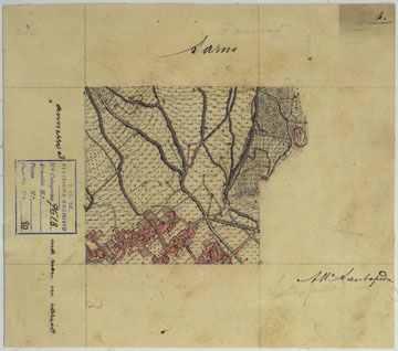 (N:13714) VESUVIO E DINTORNI - FOGLIO 4 SARNO. (CA006563) Carte e stampe antiche: riproduzione a colori su carta (formato A4)