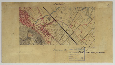 (N:13660) VESUVIO E DINTORNI - FOGLIO 5 SARNO. (CA006564) Carte e stampe antiche: riproduzione a colori su carta (formato A4)