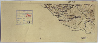 (N:13092) PALERMO E DINTORNI - Foglio 3 - Provincia di Palermo (CA007213) Carte e stampe antiche: riproduzione a colori su carta (formato A4)
