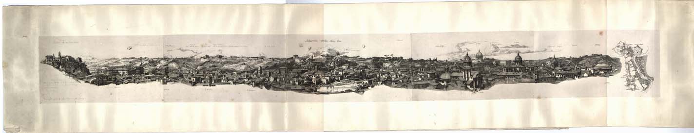 (N:10912) VUE DE ROME PRISE DU PALAIS CAFARELLI SUR LE MONT CAPOTOLIN EN JUIN 1849 PENDANT LE SIEGE ET DESSINEE D'APRES NATURE PAR C. ANDREAE. ROME CHEZ JOSEPH SITHOVER, EDITEUR - Vista di Roma presa da Palazzo Cafarelli (B13662-64, B0013664, B0013663, B0013662) Carte e stampe antiche: riproduzione digitale a 150 DPI