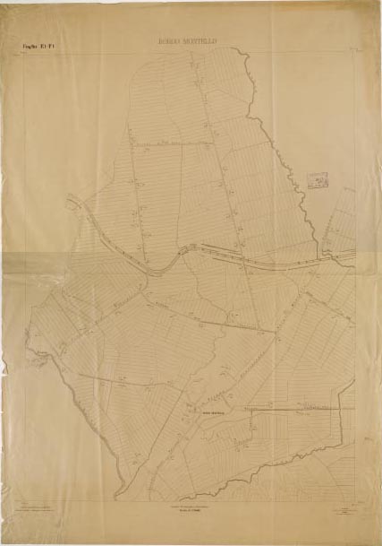 (N:15253) RILIEVO DELLA ZONA DI LITTORIA COL METODO NISTRI - Foglio E1-F1 - Borgo Montello (B0002573, B0002574, B2573-74) Carte e stampe antiche: riproduzione digitale a 150 DPI