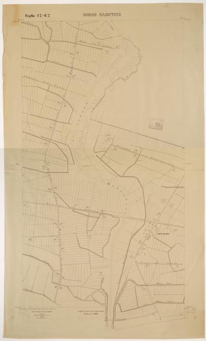 (N:15282) RILIEVO DELLA ZONA DI LITTORIA COL METODO NISTRI - Foglio I2-K2 - Borgo Sabotino (B0002620, B0002621, B2620-21) Carte e stampe antiche: riproduzione digitale a 150 DPI