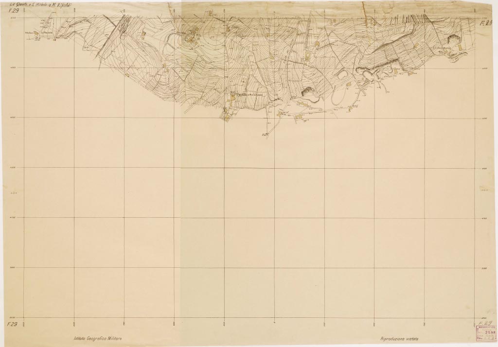 (N:13437) PIANO REGOLATORE DI AMPLIAMENTO DELLA CITTA' DI FIRENZE - Foglio 29 - La Quiete e S. Michele a Monte Ripaldi (B0006998, B0006999, B6998-99) Carte e stampe antiche: riproduzione digitale a 300 DPI