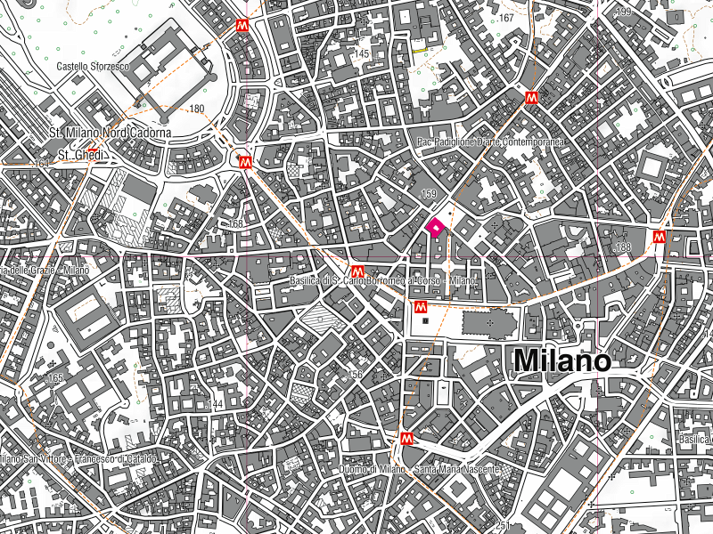 Milano: scala 1:10.000 (particolare)