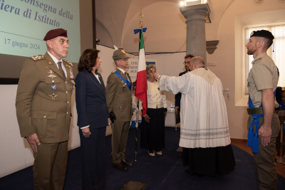 Bandiera Istituto Geografico Militare - la Benedizione della Bandiera