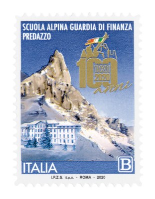 francobollo scuola alpina guardia di finanza