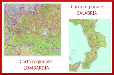 Carta regionale della Lombardia e Carta regionale della Calabria