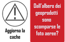 Dall'albero dei geoprodotti sono scomparse le foto aeree?